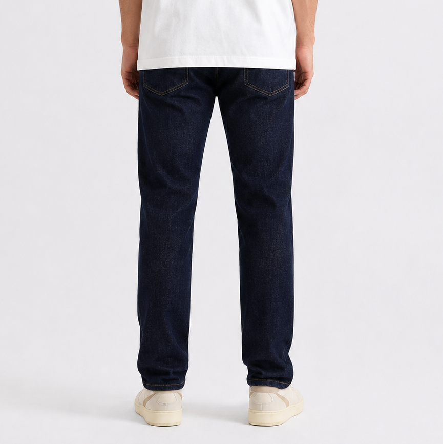 Blue Denim Jeans - Straight Fit